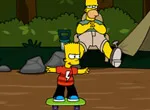 Bart Simpson Skateboarding