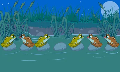 Test de logique avec les grenouilles