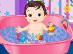 Le bain de bébé