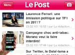 Le Post sur iPhone