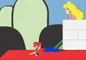 Super Mario defend Peach