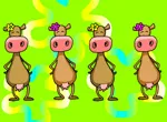 Vaches qui dansent le Loco-Motion : Animation flash